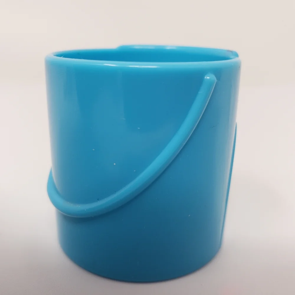 Kitty Kitten Cat Bucket Blue Small Toy